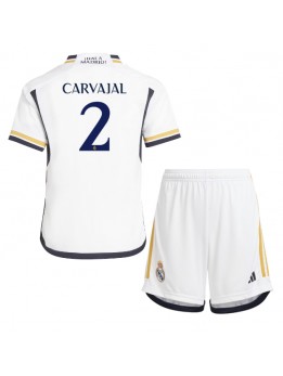Real Madrid Daniel Carvajal #2 Dječji Domaci Dres kompleti 2023-24 Kratak Rukavima (+ kratke hlače)